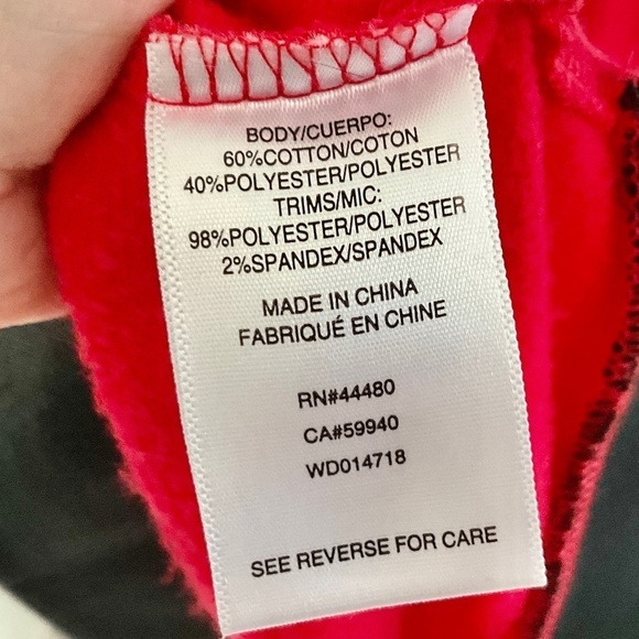 Fourteenth Place Mini dress Red/black/white Longsleeve Blokecore XS - Picture 8 of 9